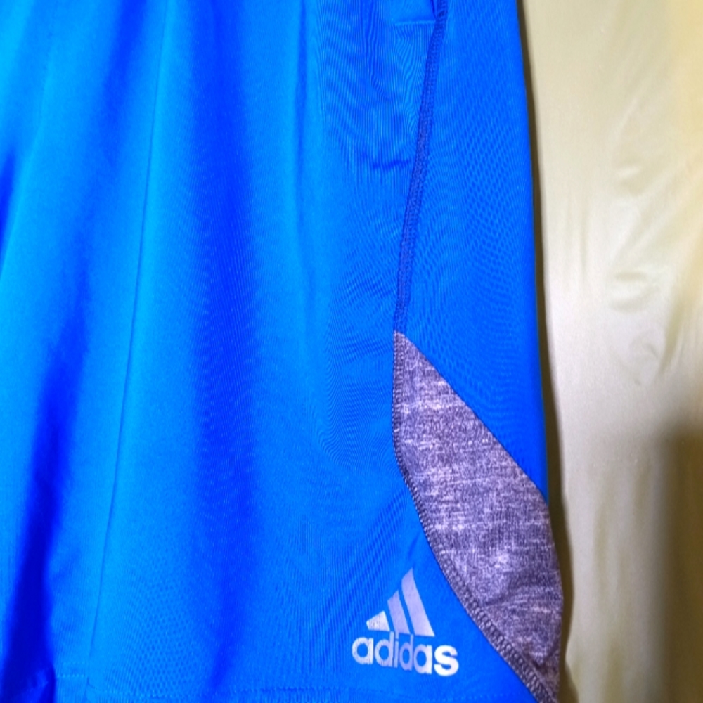 ADIDAS Climalite Men's Shorts size L indigo blue color. - Picture 3 of 8
